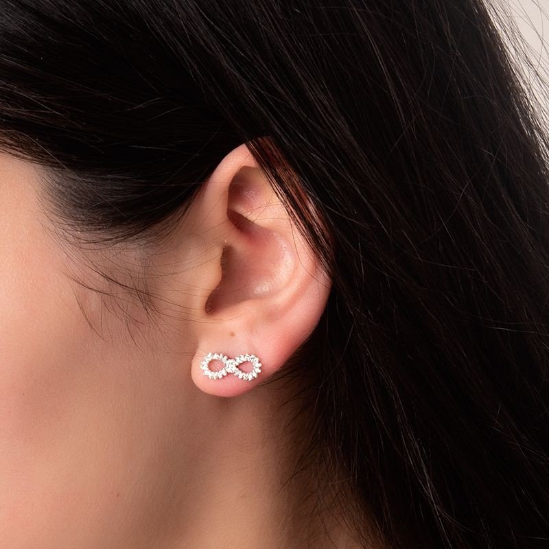 Brinco Infinito Prata 925