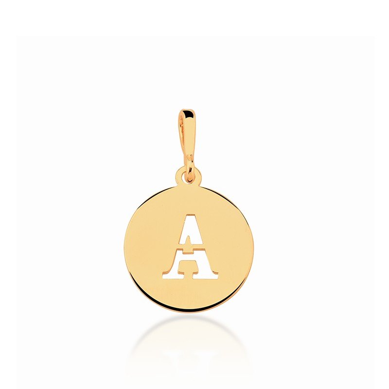 Pingente Letra Banhado a Ouro 18k