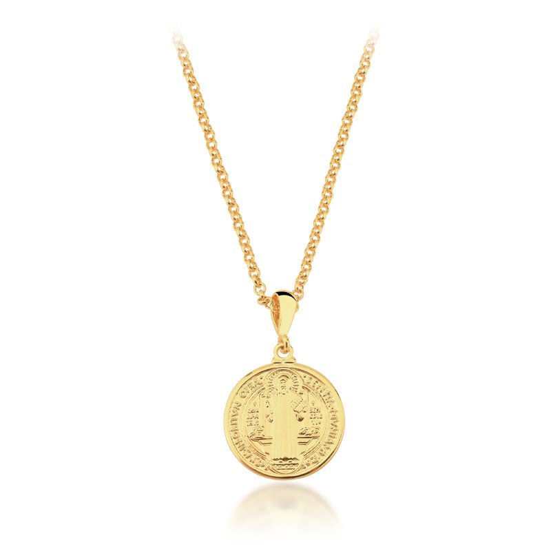 Gargantilha São Bento Banhado a Ouro 18k