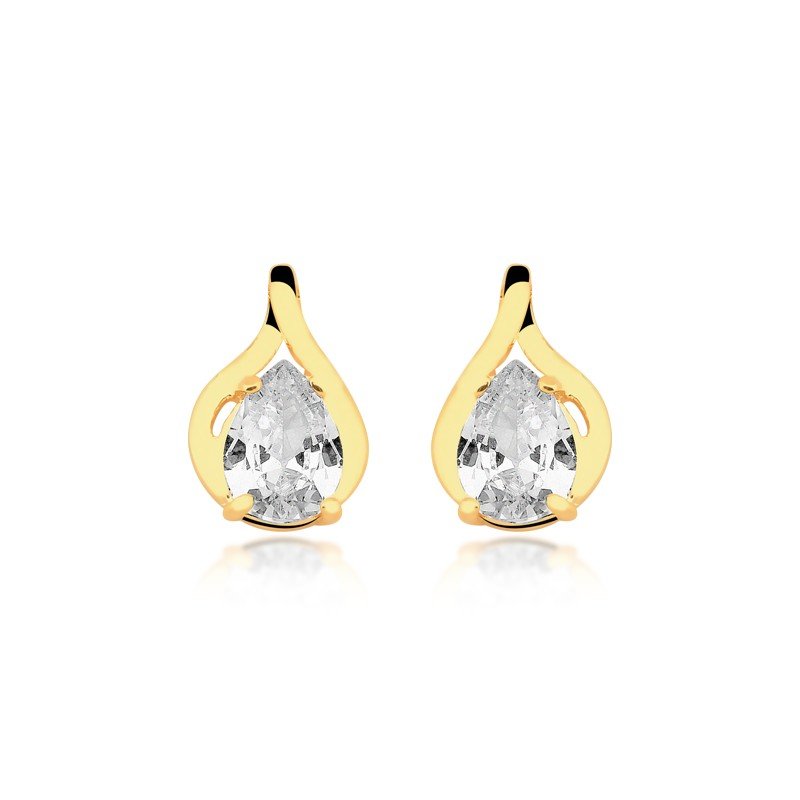 Brinco Gota Banhado a Ouro 18k