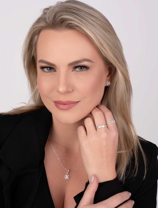 Brinco Flor Prata 925