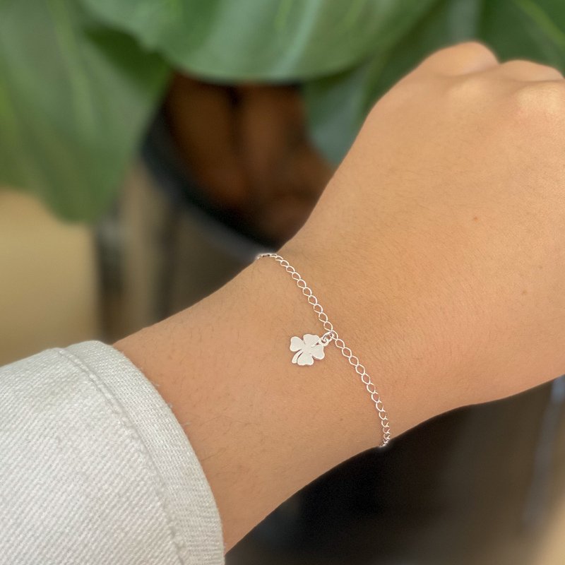 Pulseira Trevo Prata 925