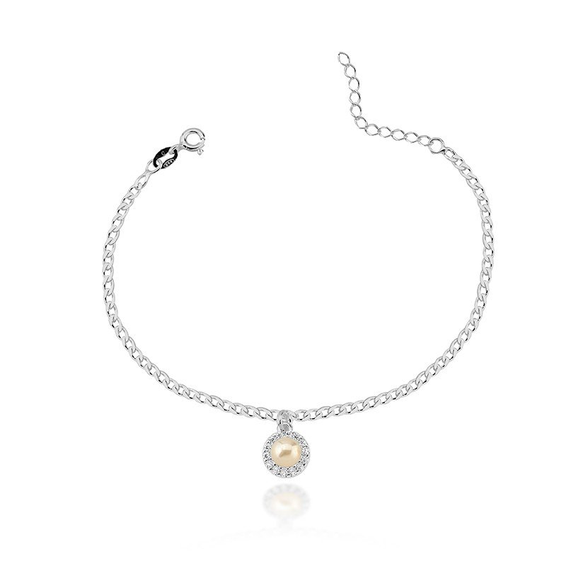 Pulseira Pérola Prata 925
