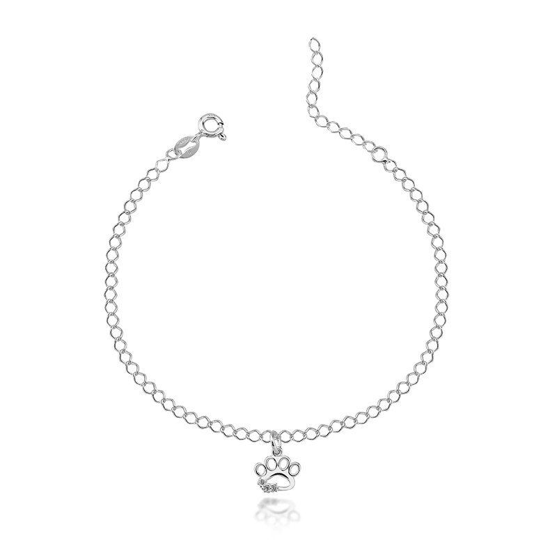 Pulseira Patinha Prata 925