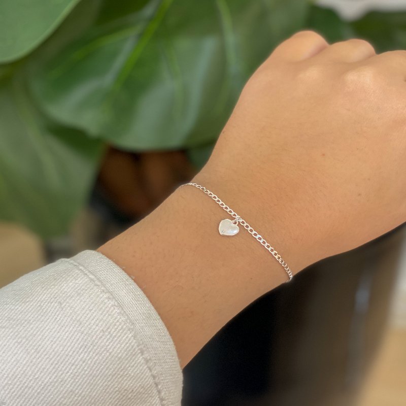 Pulseira Coração Prata 925