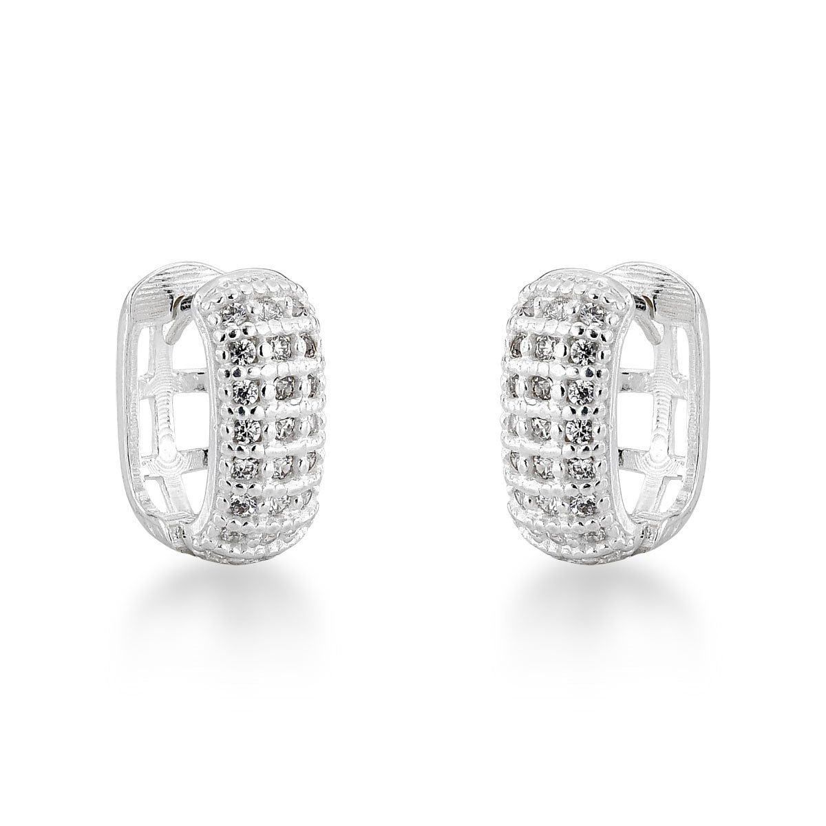 Brincos Carreiras Micros Zircônias Prata 925