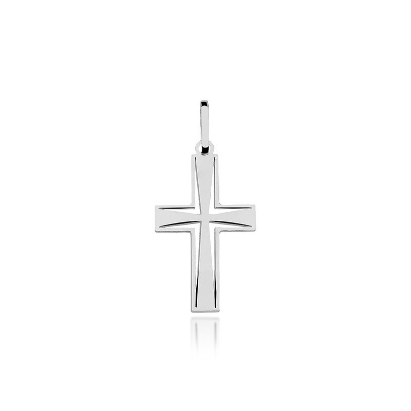 Pingente Cruz Vazada Prata 925