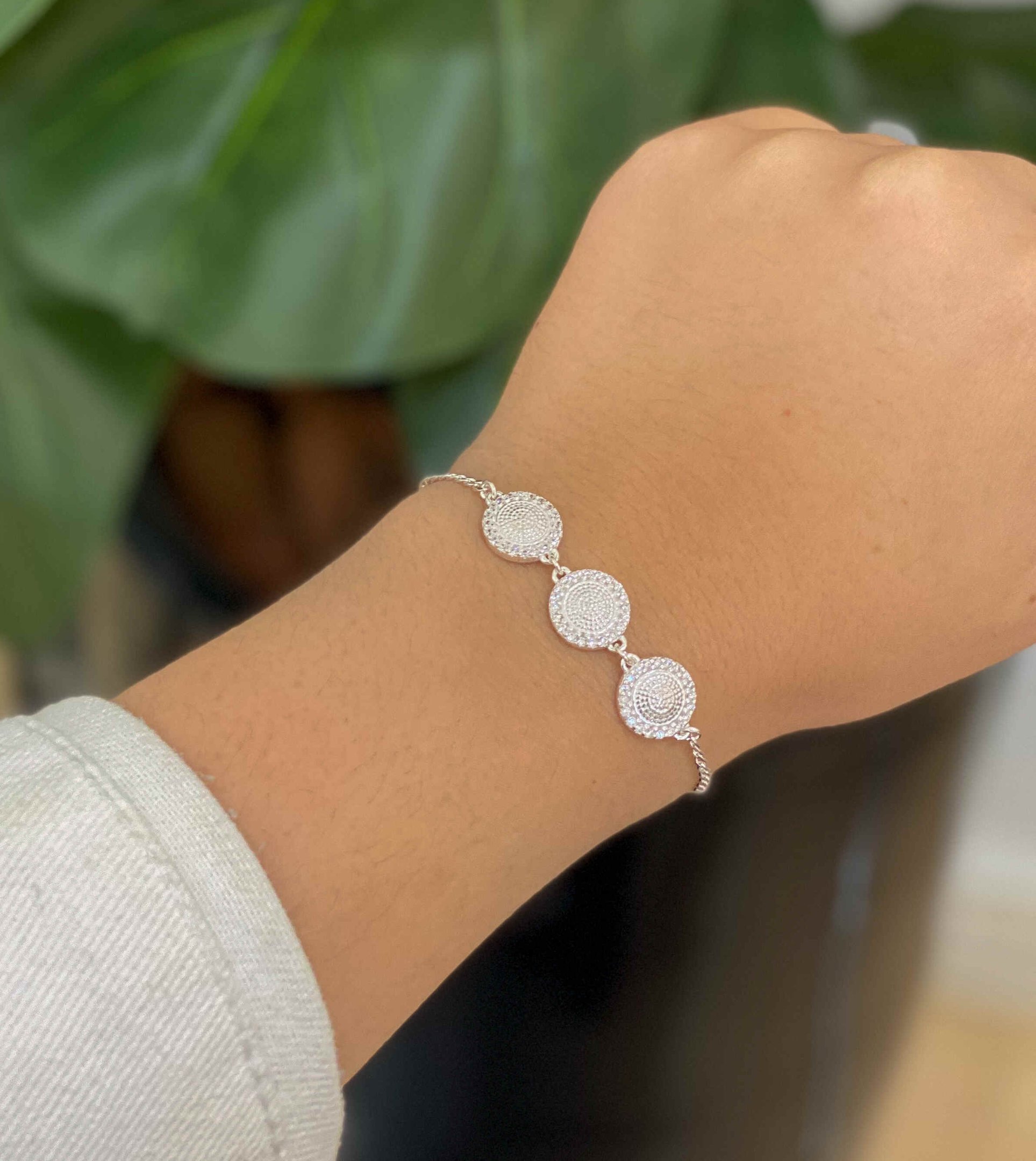 Pulseira Mandalas Prata 925