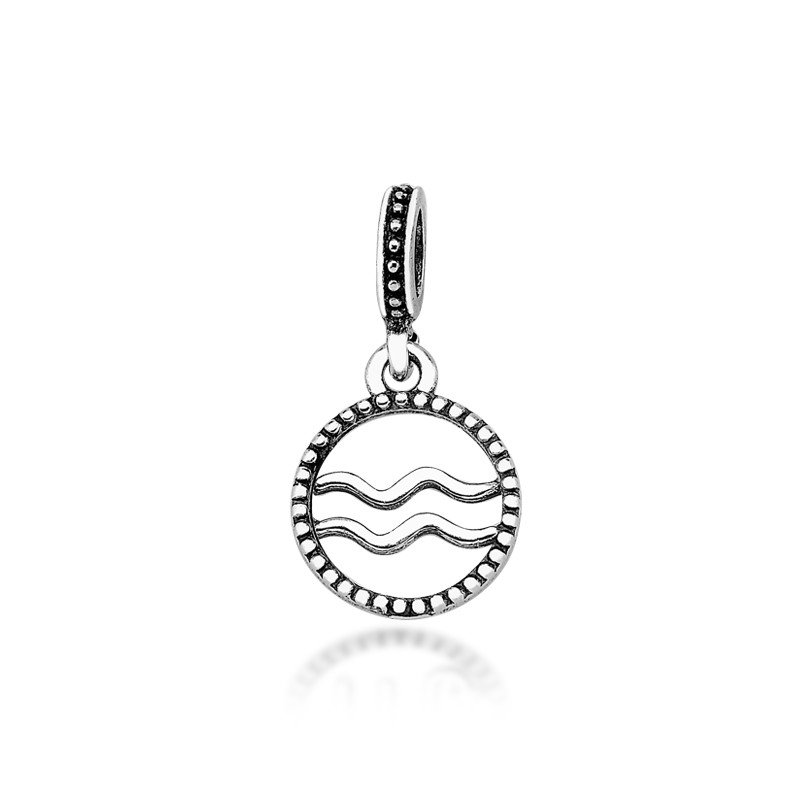 Berloque Signo Aquário Prata 925