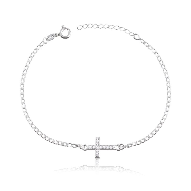 Pulseira Cruz Prata 925