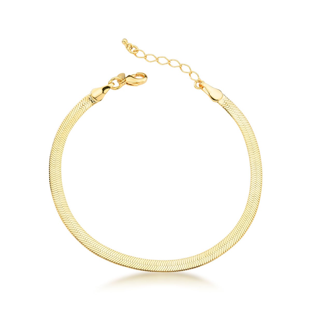 Pulseira Fita Laminada Banhado a Ouro 18k