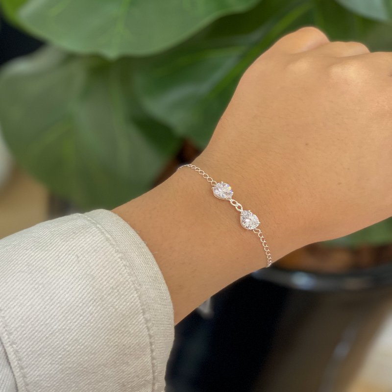 Pulseira Gotas Prata 925