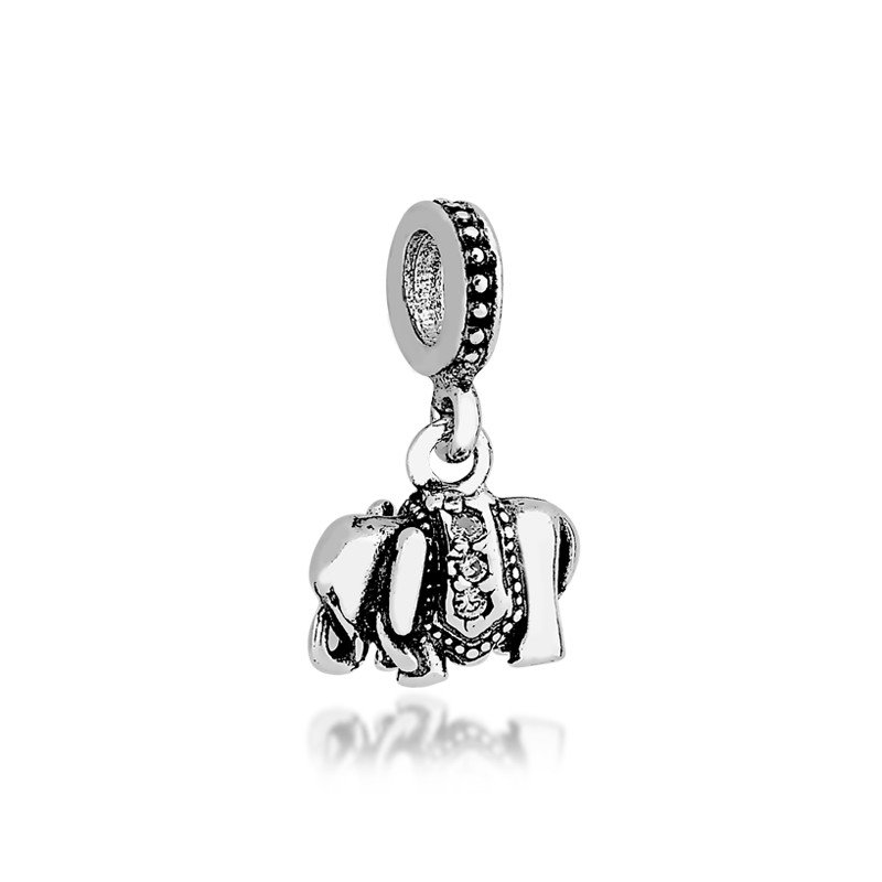 Berloque Elefante Indiano Prata 925