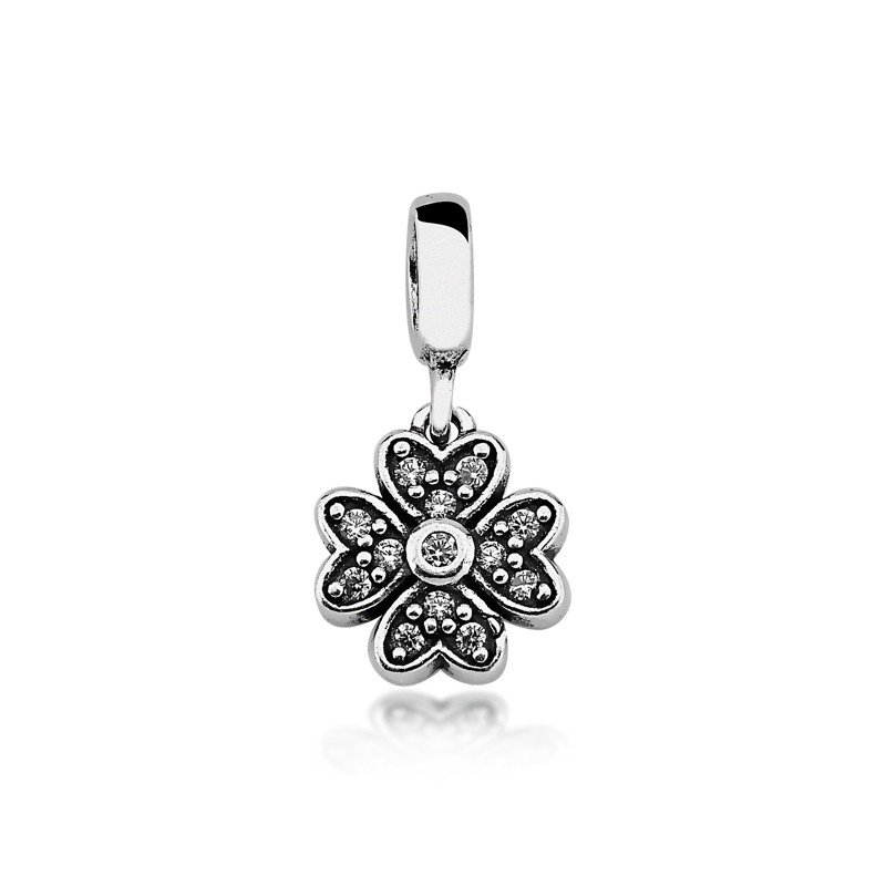 Berloque Flor Prata 925