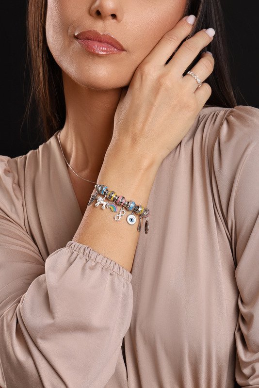 Berloque Arco Íris Prata 925