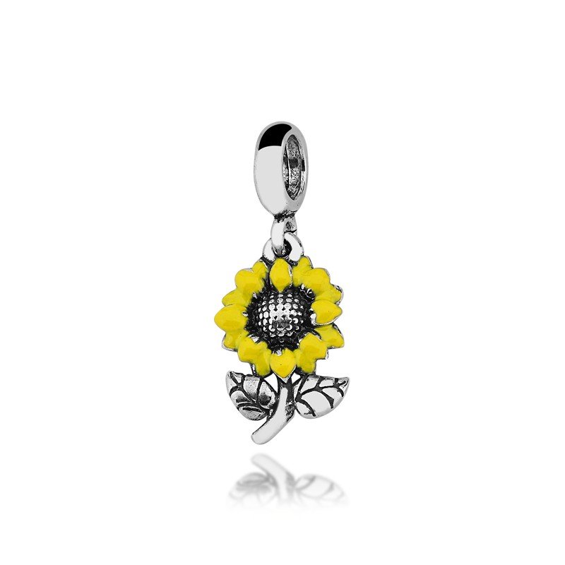 Berloque Girassol Prata 925