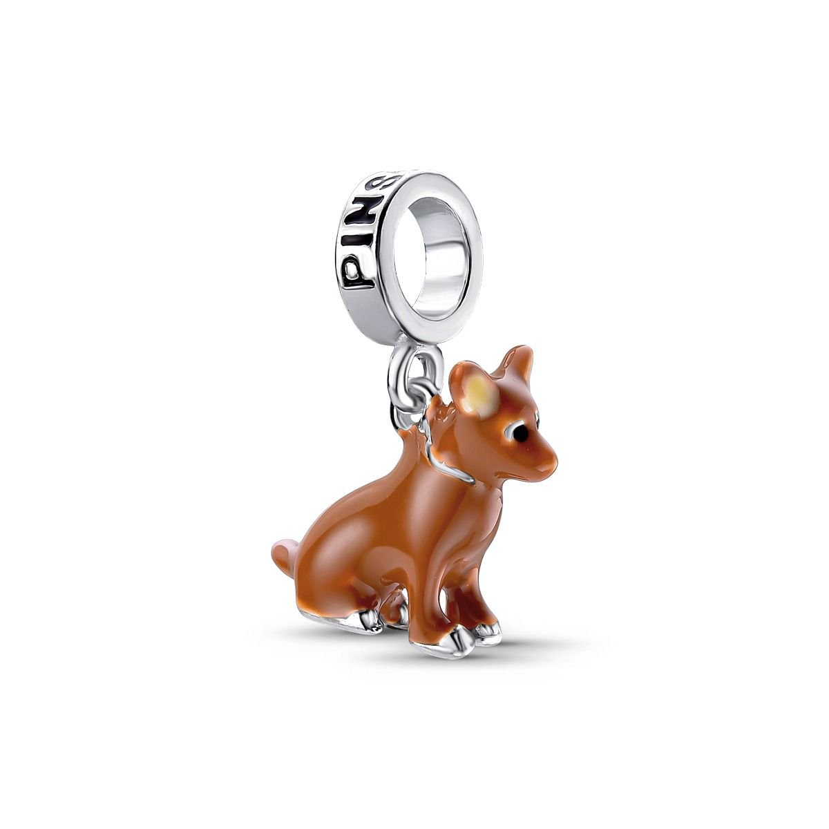 Berloque Pinscher Prata 925