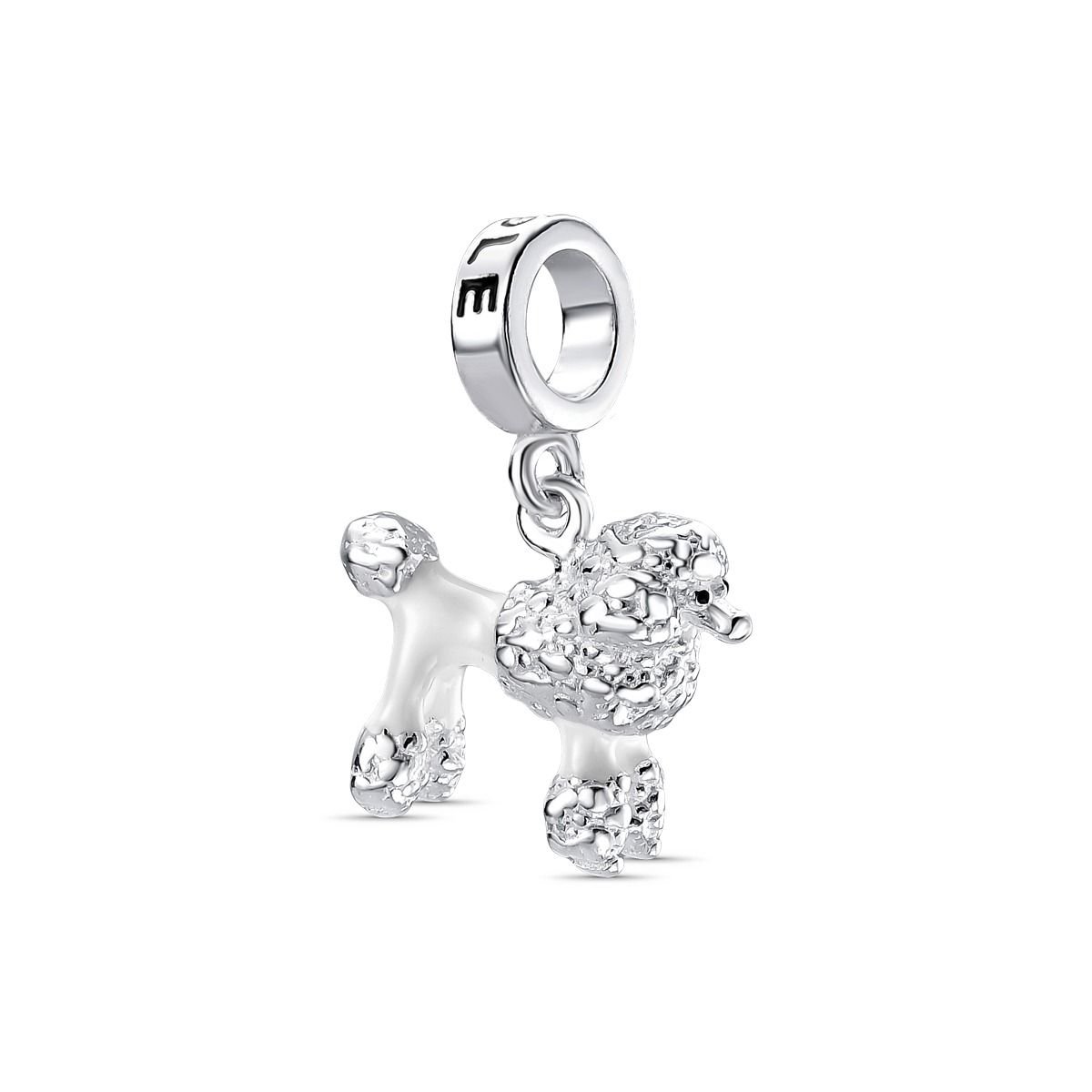Berloque Poodle Prata 925