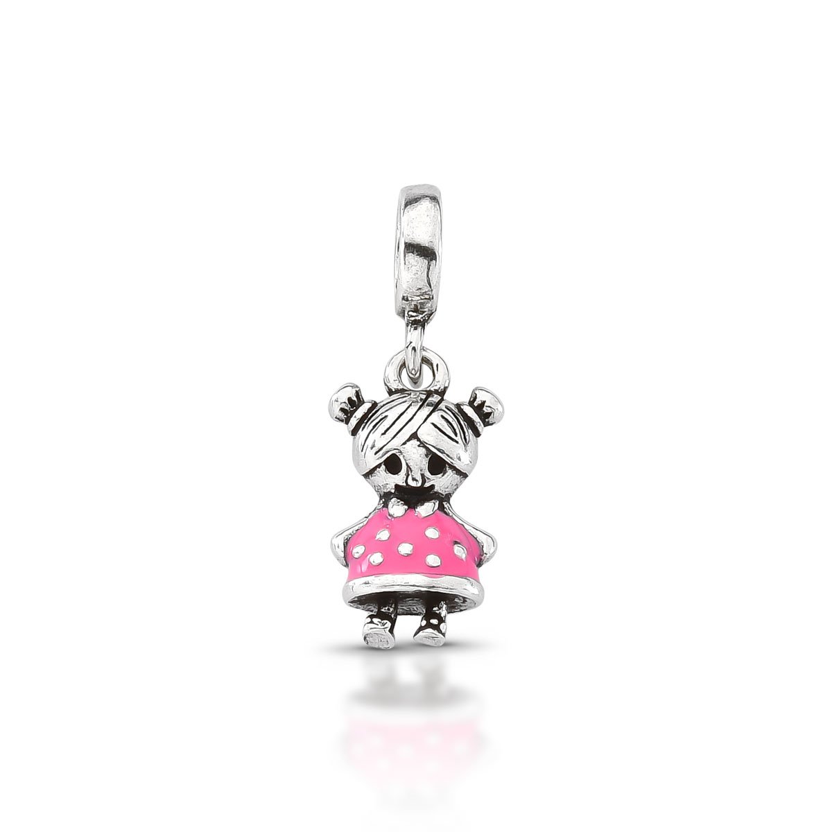 Berloque Menina Prata 925
