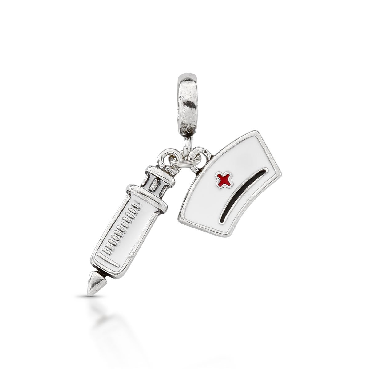 Berloque Enfermagem Prata 925