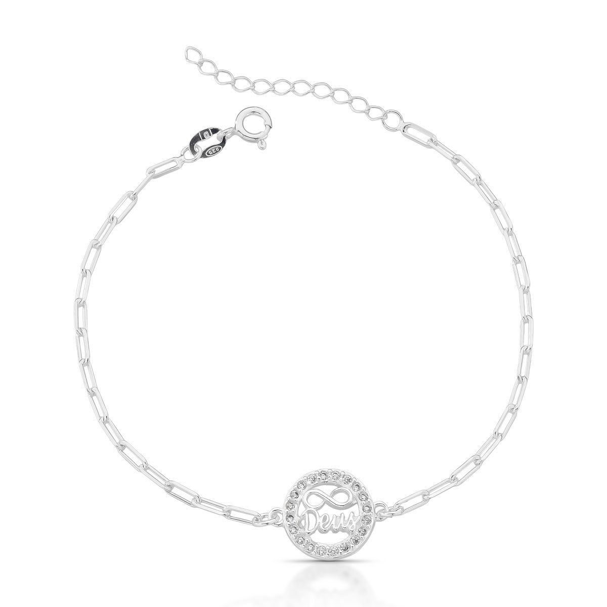 Pulseira Deus Prata 925