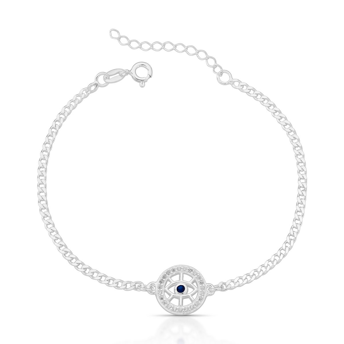 Pulseira Olho Grego Prata 925