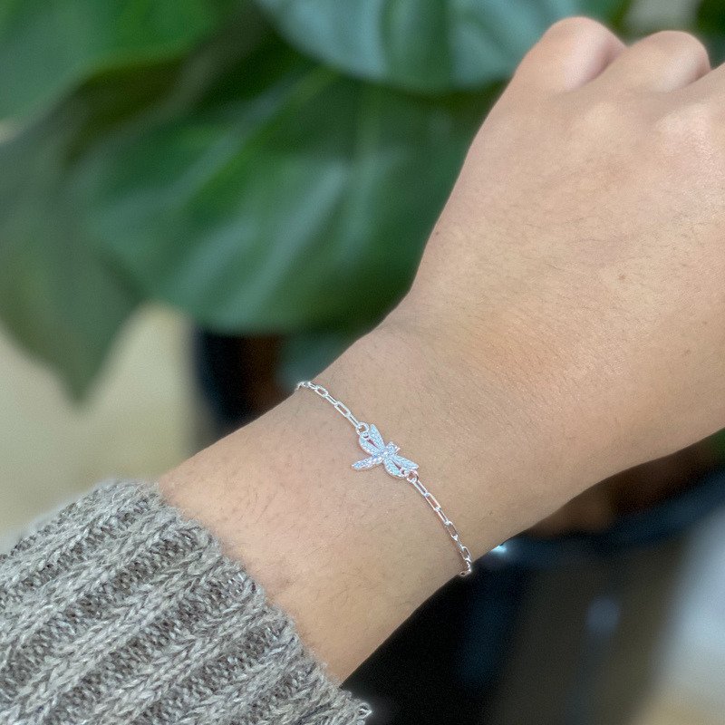 Pulseira Libélula Prata 925