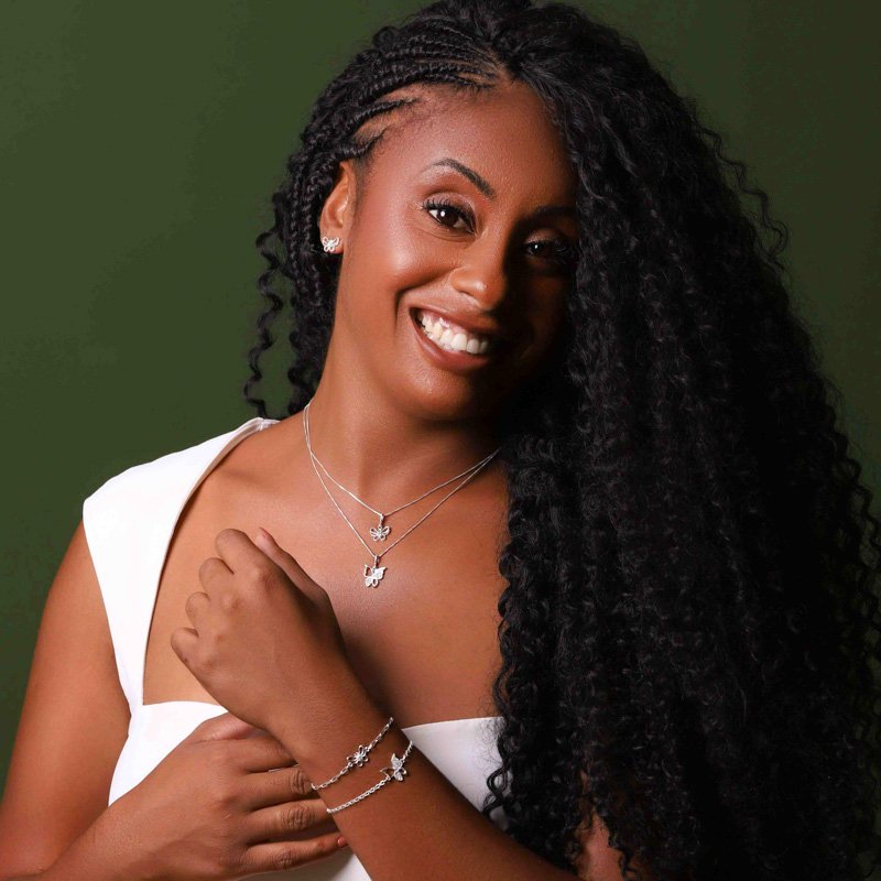 Pulseira Borboleta Prata 925