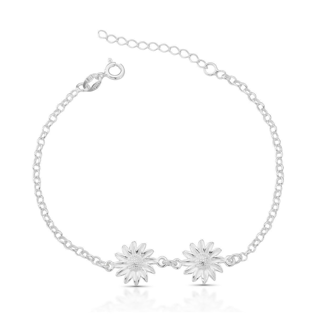 Pulseira Girassóis Prata 9225