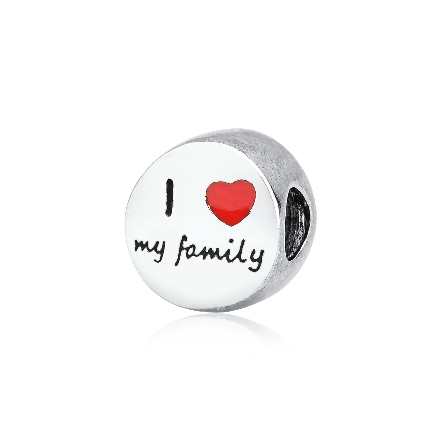 SEPARADOR I LOVE MY FAMILY DE PRATA 925
