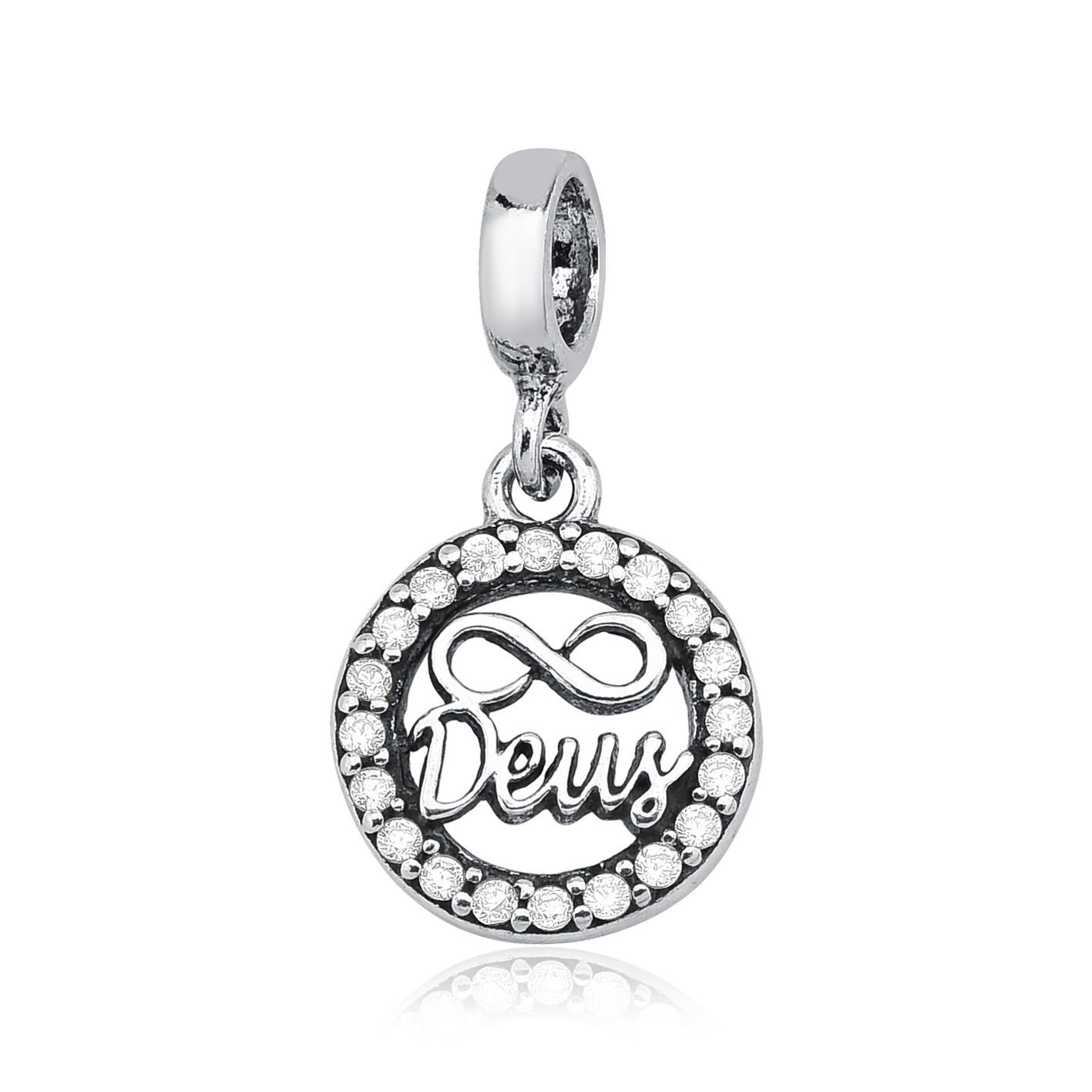 Berloque Deus Infinito Prata 925