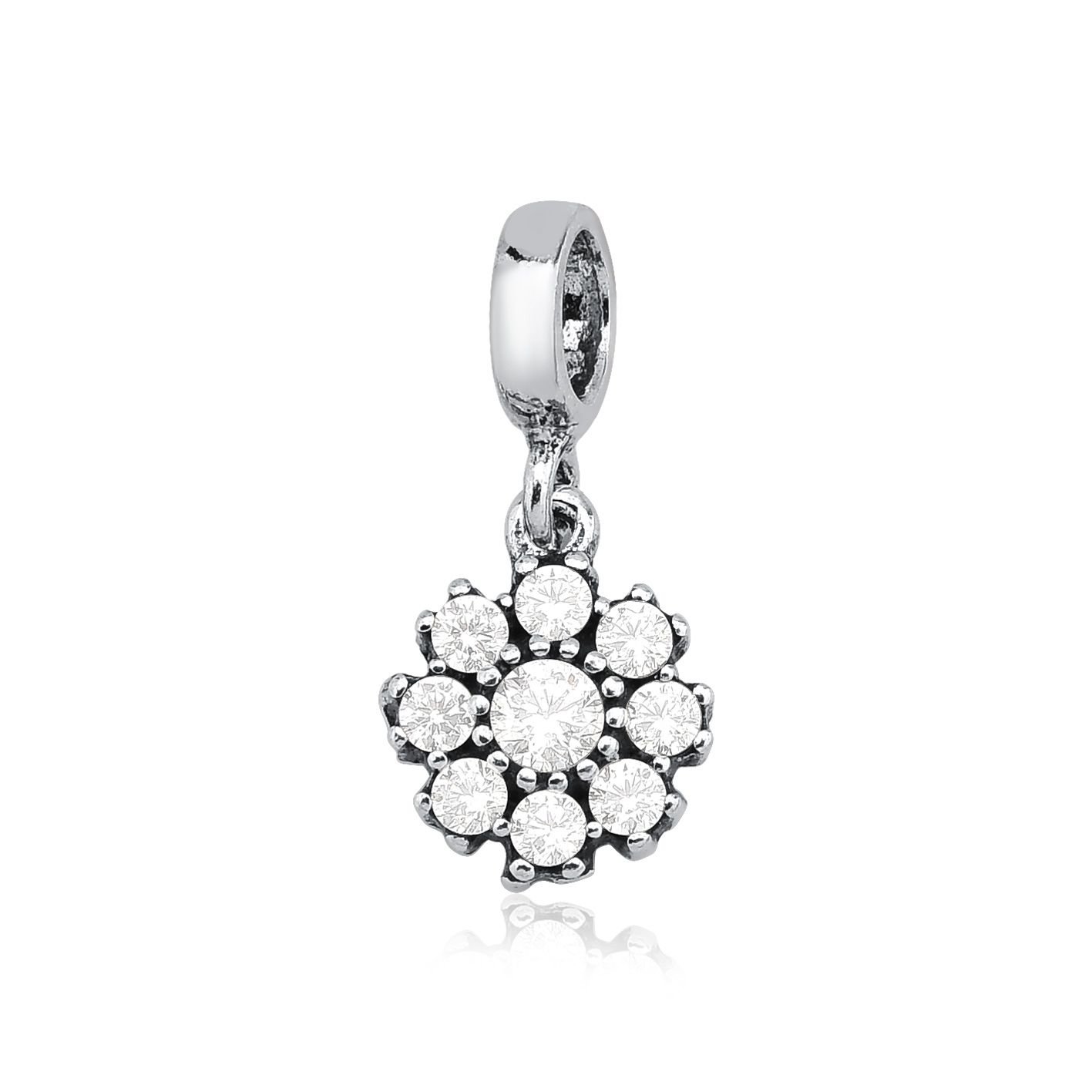 Berloque Flor Prata 925