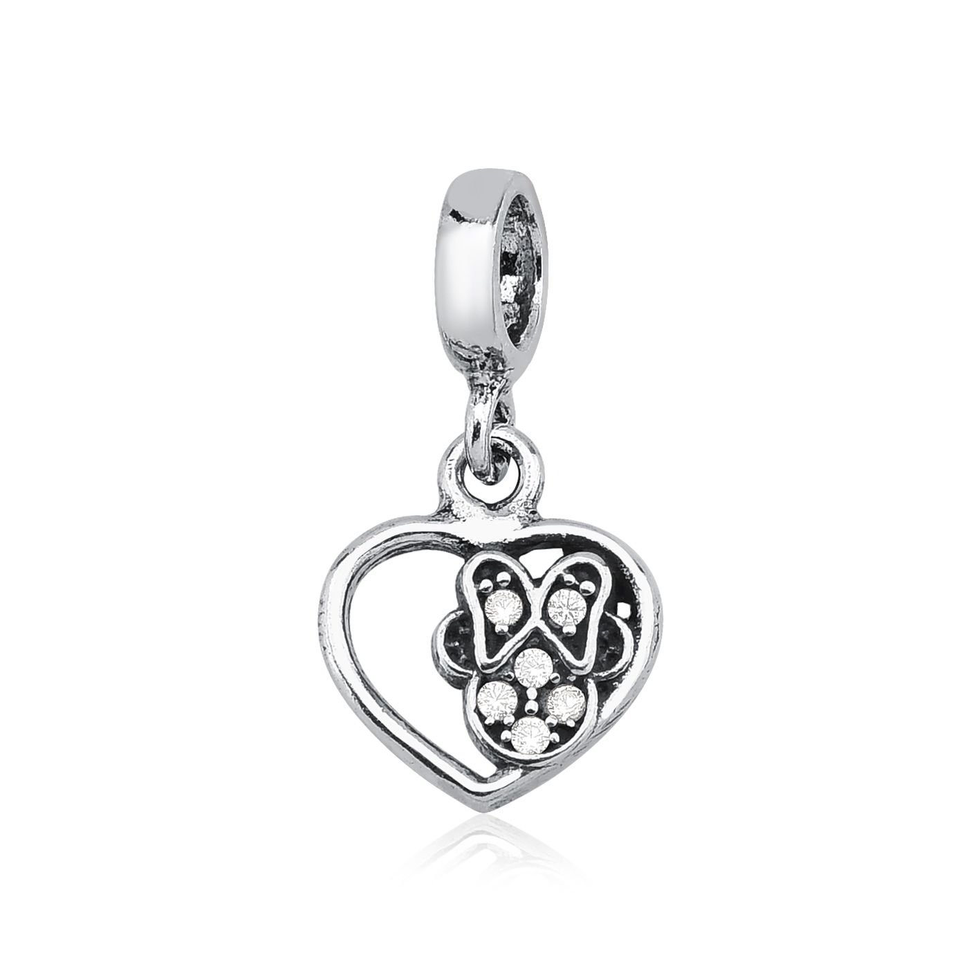 Berloque Minnie Prata 925