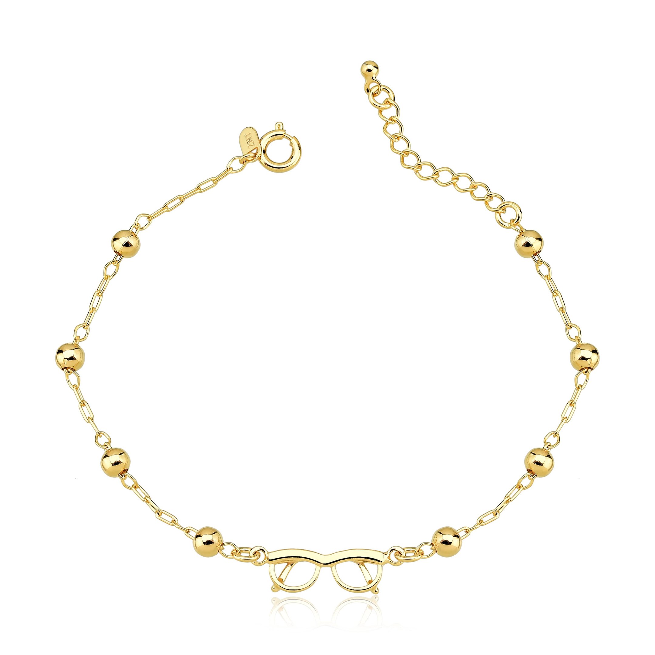 Pulseira Óculos Banhado a Ouro 18k