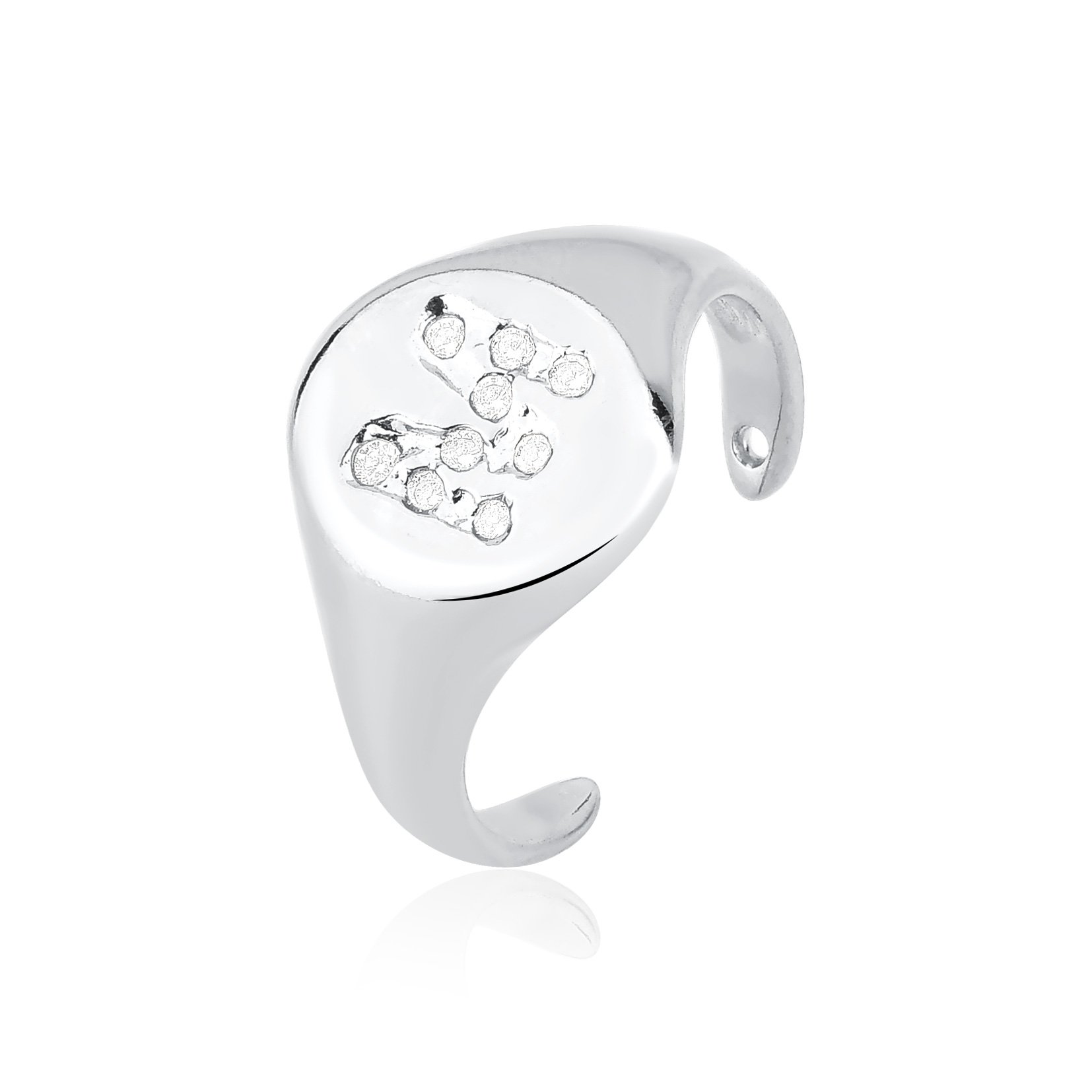 Anel Letra Prata 925