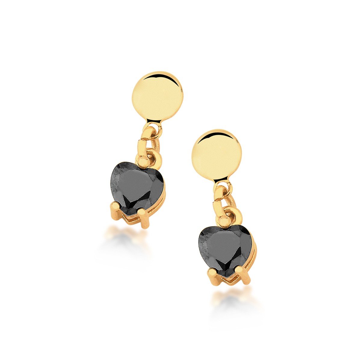 Brinco Coração Banhado a Ouro 18k