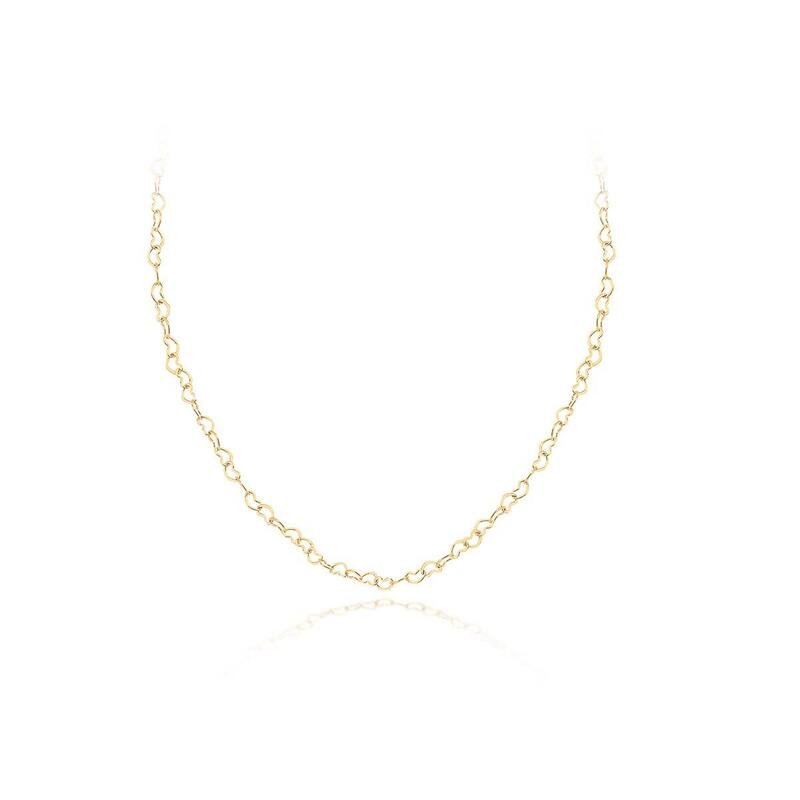 Choker Corações Banhado a Ouro 18k
