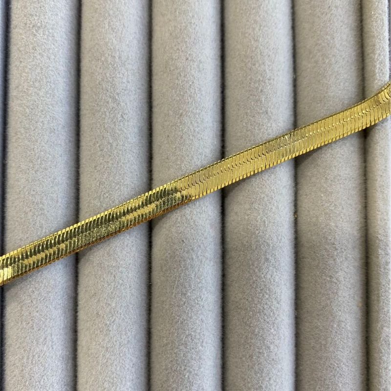Pulseira Laminada Banhado a Ouro 18k