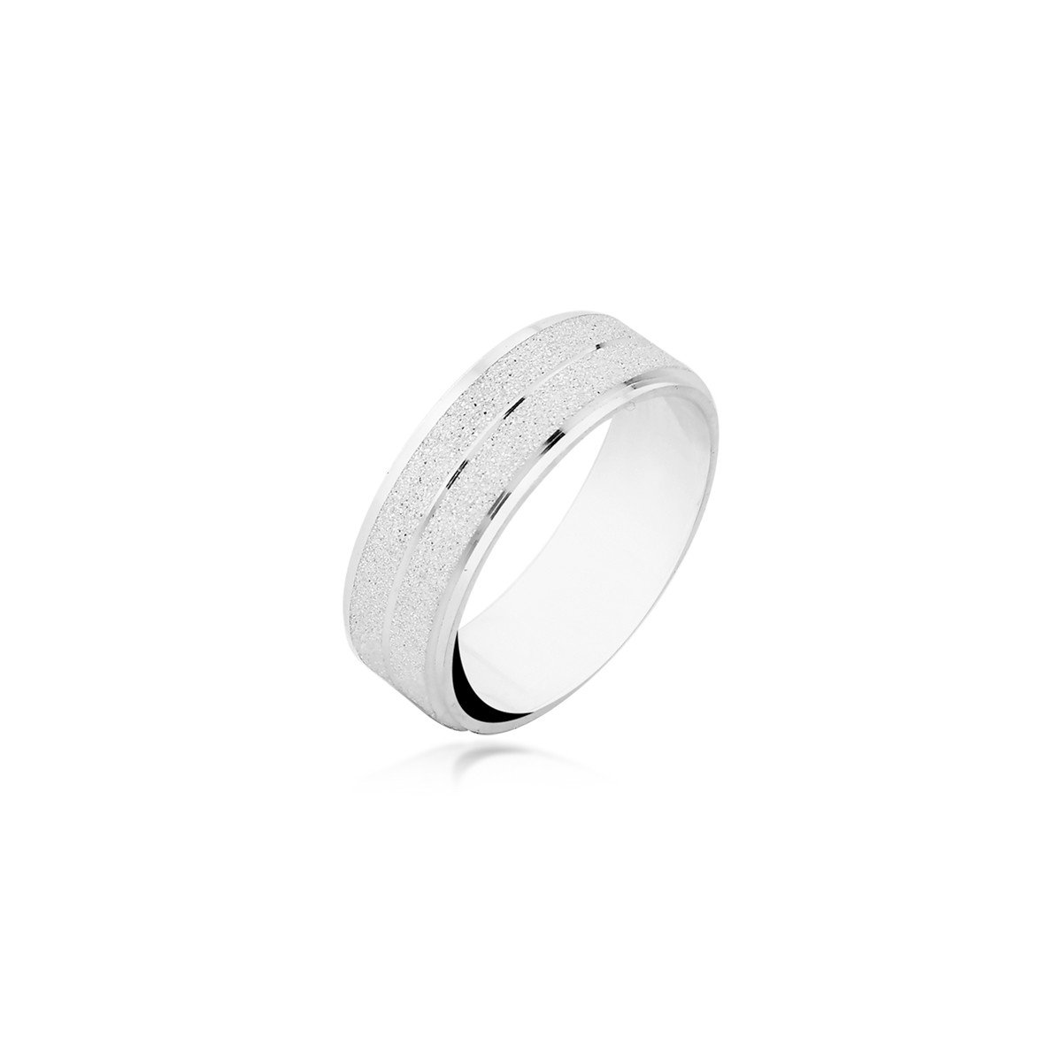 Aliança Fosca 7mm Prata 925