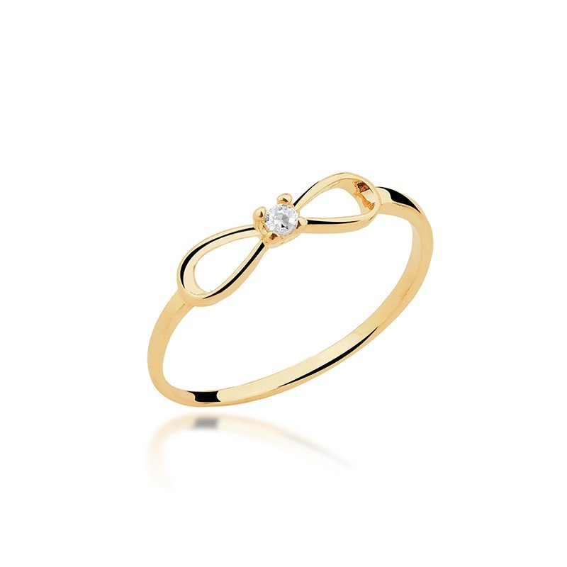 Anel Falange Infinito Banhado a Ouro 18k
