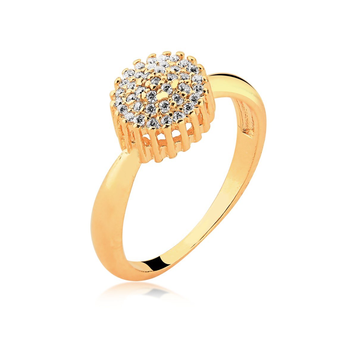 Anel Chuveirinho Banhado a Ouro 18k