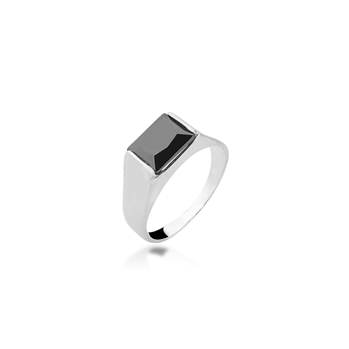 Anel Zircônia Masculino Prata 925