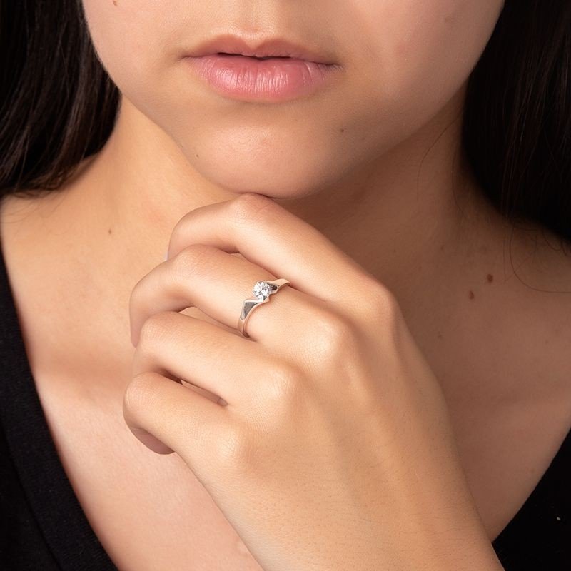 Anel Zircônia Prata 925