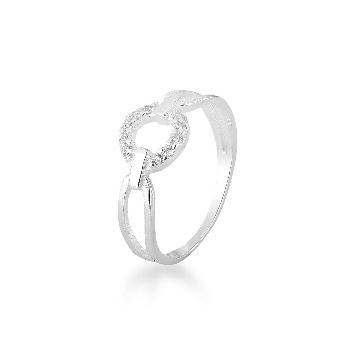 Anel Micros Zircônias Prata 925