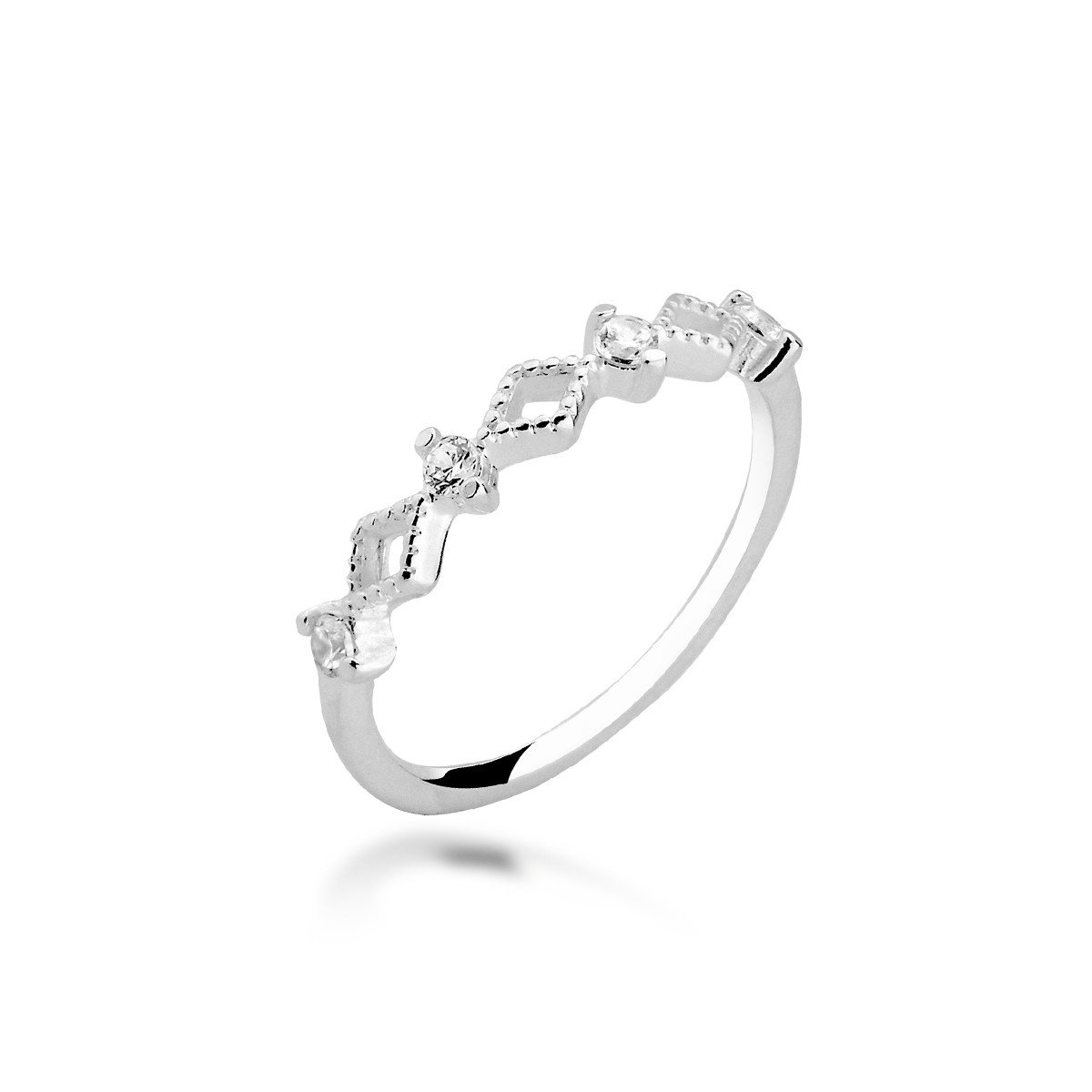 Anel Losangos Prata 925