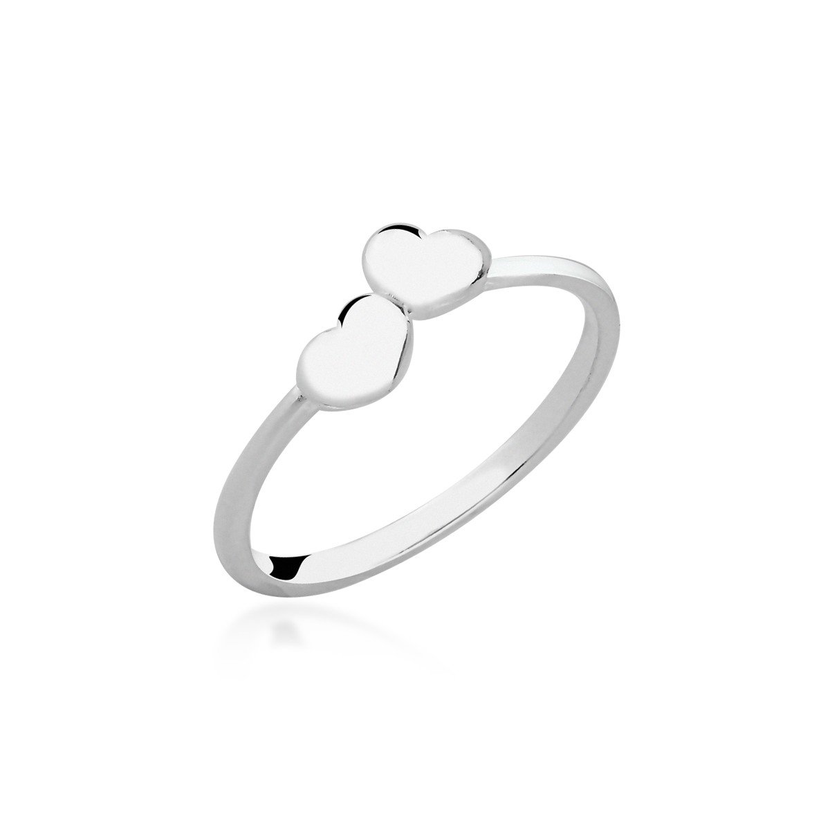 Anel Corações Prata 925