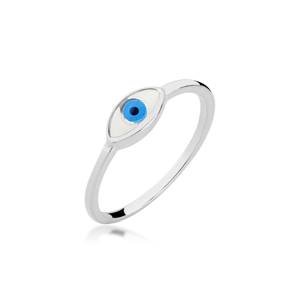 Anel Olho Grego Prata 925