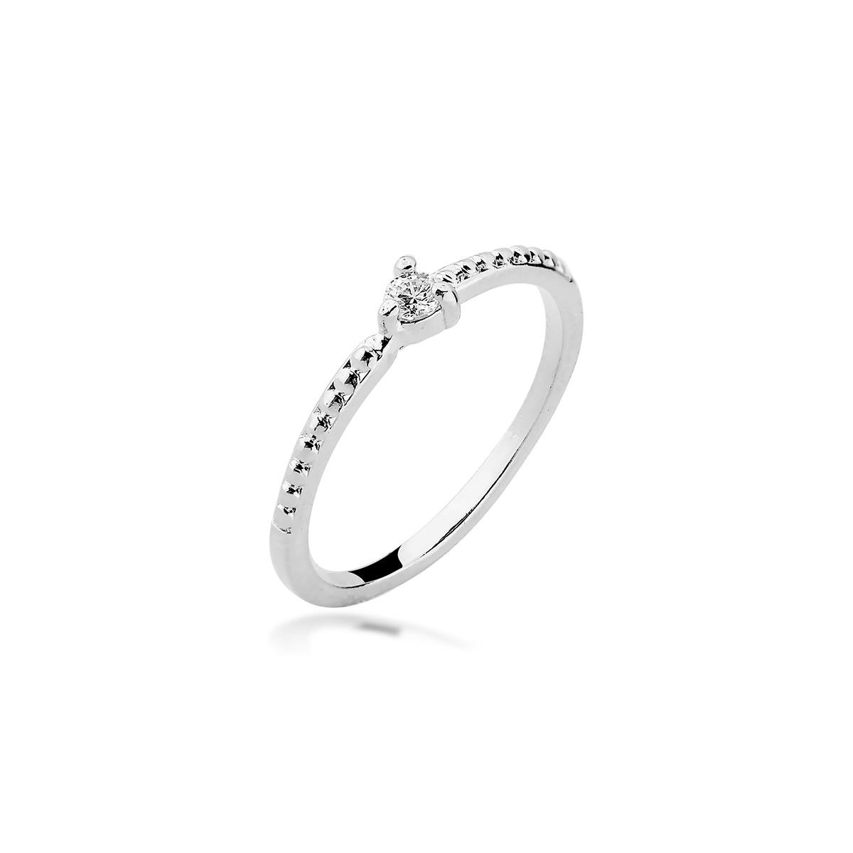 Anel Zircônia Prata 925