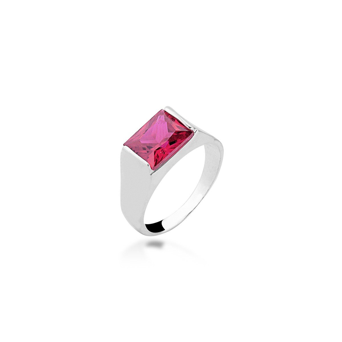 Anel Zircônia Masculino Prata 925