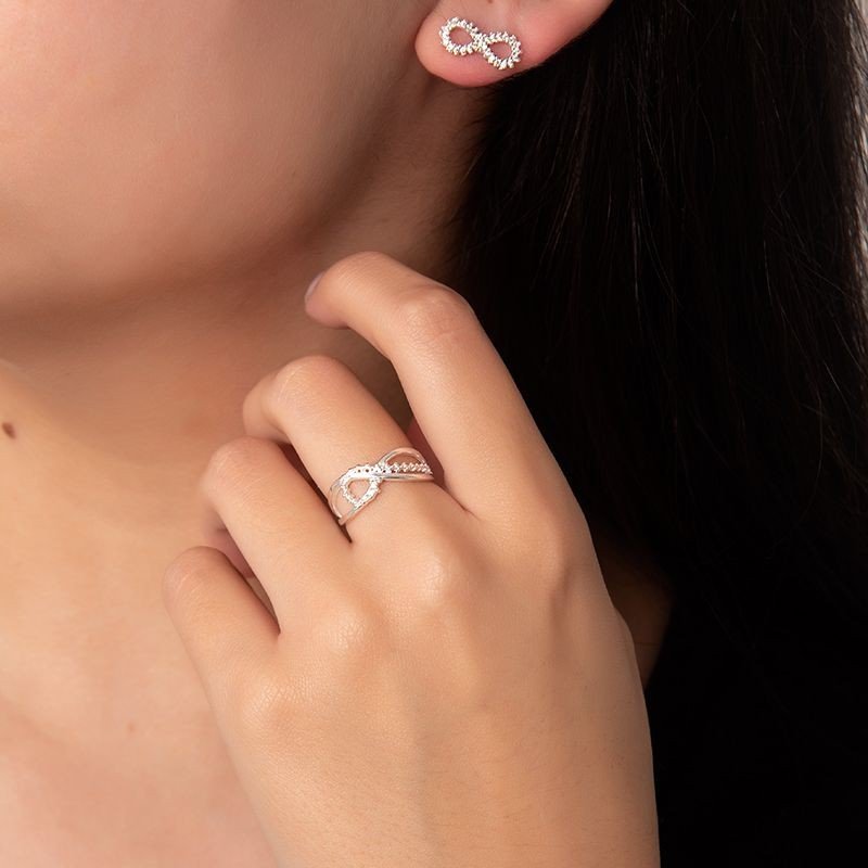 Anel Trançado Prata 925